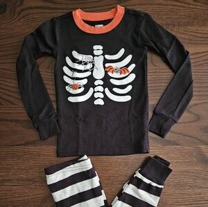 Gymboree Black and White Skeleton Pajama Set